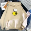 2022 Autumn Woman Yellow Bee Hooded Unisex Sweatshirts Pullover Casual Wear Printing bee and puppycat Hoodie.jpg 640x640 1 - Bee And Puppy Cat Store