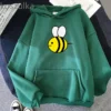 2022 Autumn Woman Yellow Bee Hooded Unisex Sweatshirts Pullover Casual Wear Printing bee and puppycat Hoodie.jpg 640x640 7 - Bee And Puppy Cat Store