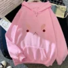 Anime Bee and Puppycat Unhappy Face Hoodie Winter Women Hoodies Spring Autumn Unisex Sweatshirt Kawaii Tops.jpg 640x640 3 - Bee And Puppy Cat Store