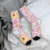 Autumn Winter Harajuku Men s Women s Bee And Puppycat Items Socks Breathable Crew Socks 2 - Bee And Puppy Cat Store