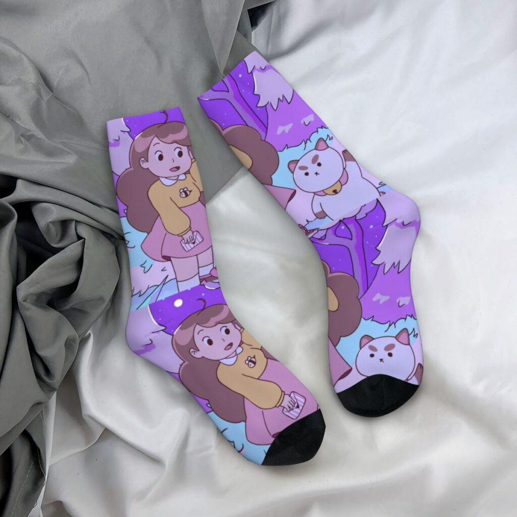 Bee And Puppycat Girl Cat Socks Men Women Fashion Socks Harajuku Spring Summer Autumn Winter Middle 2 - Bee And Puppy Cat Store