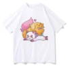 Bee and Puppycat T Shirt Men Harajuku Aesthetic Kawaii Tshirt Unisex Anime Cartoon Funny Graphic Oversize 1 - Bee And Puppy Cat Store