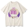 Bee and Puppycat T Shirt Men Harajuku Aesthetic Kawaii Tshirt Unisex Anime Cartoon Graphic Oversize Sand - Bee And Puppy Cat Store