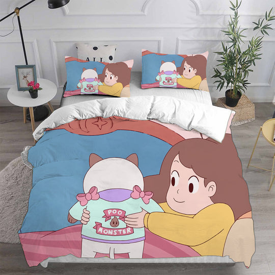 Cute Bee And Puppy Cat Bedding Set