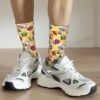 Cool LGBT Bees Basketball Socks Gay Pride Bisexual Lesbian Queer Asexual Polyester Middle Tube Socks for 3 - Bee And Puppy Cat Store