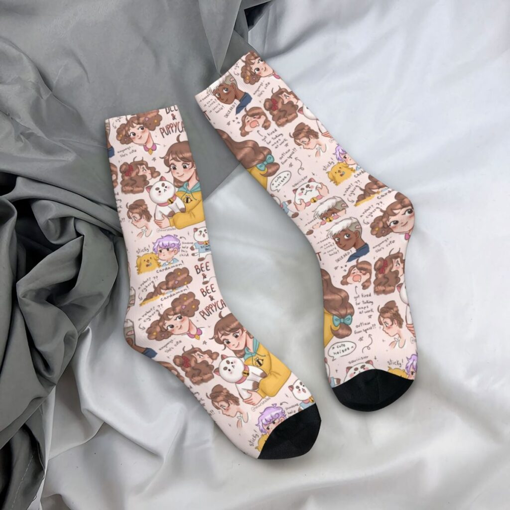 Copy Of Cute Bee And Puppycat Socks Men Women Funny Happy Socks Crazy Spring Summer Autumn 2 - Bee And Puppy Cat Store