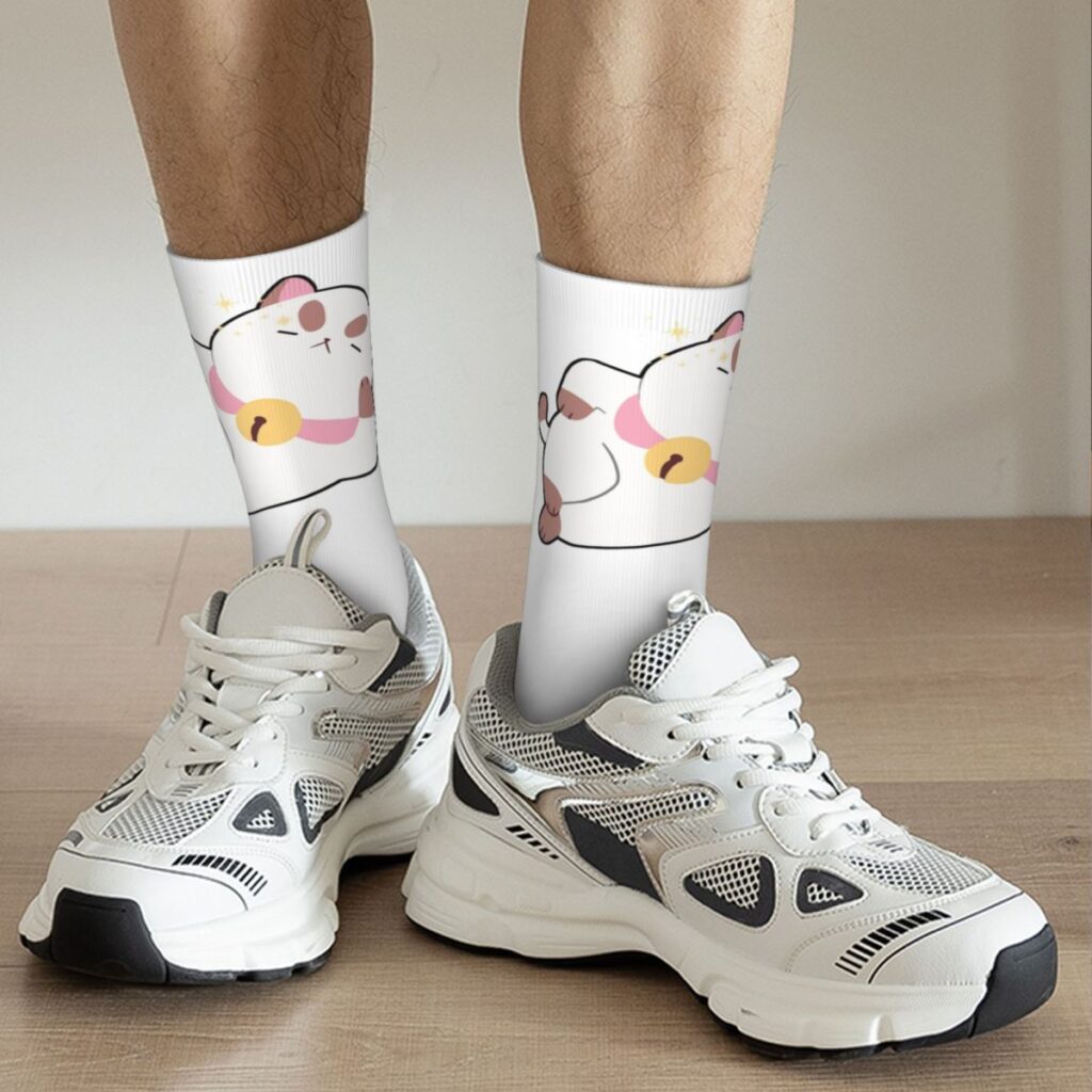 Sitting Pretty Bee And Puppycat Socks Men s Women s Fashion Socks Hip Hop Spring Summer 3 - Bee And Puppy Cat Store