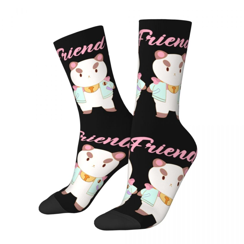 Winter Warm Casual Women Men Bee And Puppycat Best Friend Socks Breathable Middle Tube Socks - Bee And Puppy Cat Store