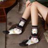 Winter Warm Casual Women Men Bee And Puppycat Best Friend Socks Breathable Middle Tube Socks 4 - Bee And Puppy Cat Store