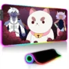 Xxl Gaming Mouse Pad Rgb Bee and Puppycat Cat Office Accessories Back Light Backlight Table Mat 1 - Bee And Puppy Cat Store