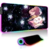 Xxl Gaming Mouse Pad Rgb Bee and Puppycat Cat Office Accessories Back Light Backlight Table Mat 3 - Bee And Puppy Cat Store