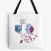 Game Over All Over Tote Bag Official Bee and PuppyCat Merch