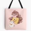 A Girl And Her Pet Tote Bag Official Bee and PuppyCat Merch