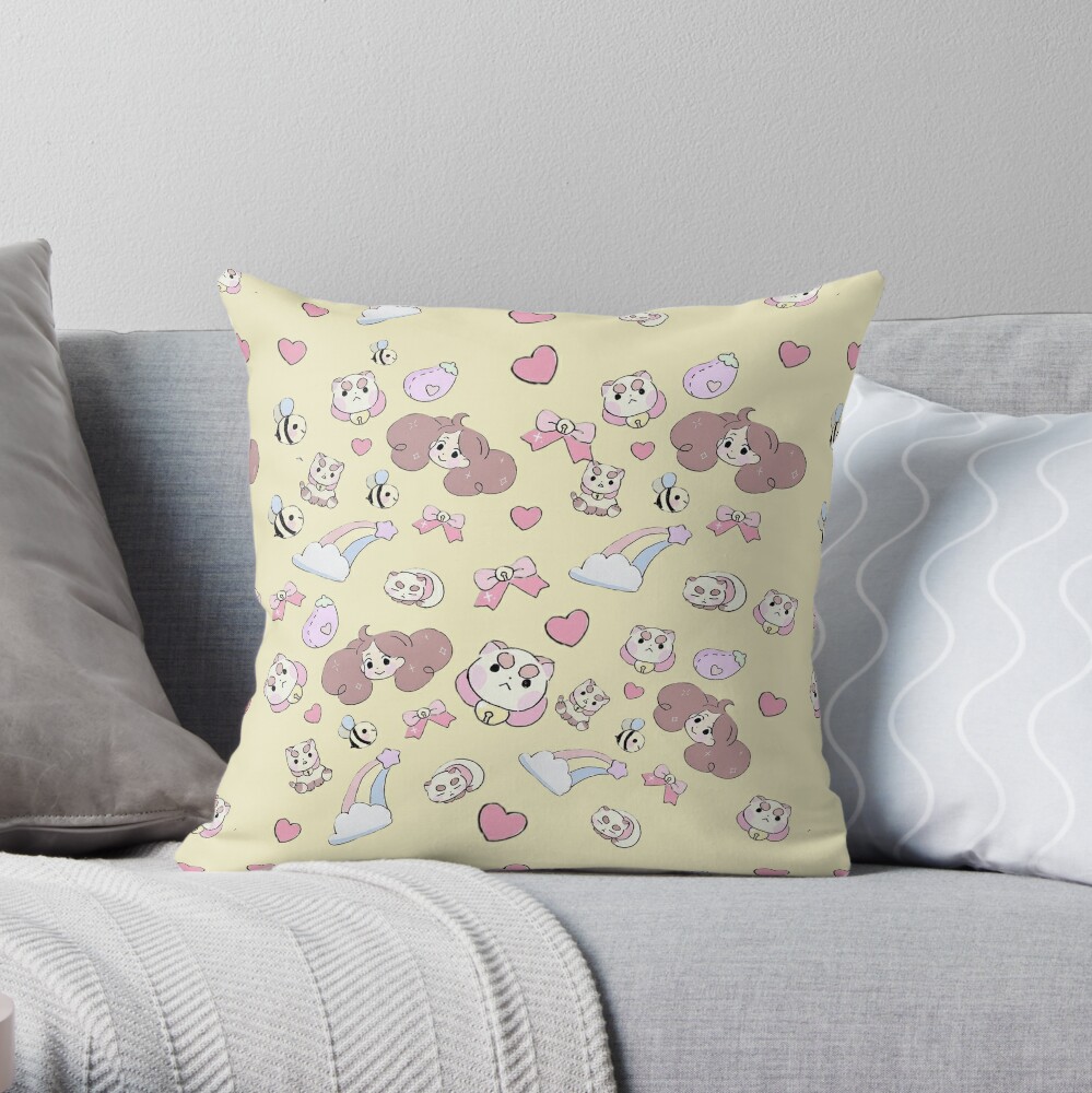 Bee And Puppy Cat New Trending Throw Pillow